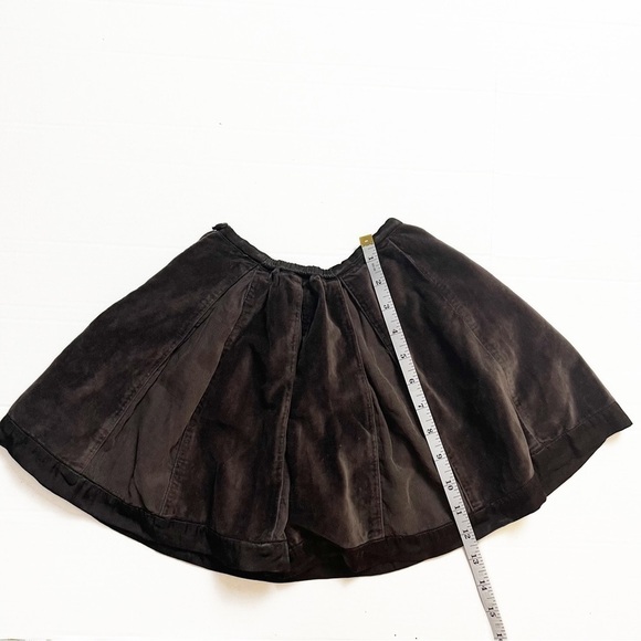 PURPENSEE Girl’s Brown Velvet Skirt - Size 2 - Picture 7 of 8